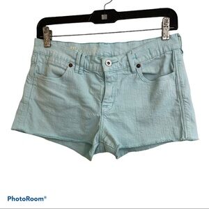 Madewell light blue cut off shorts size 27
